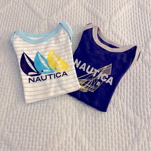 Nautica bodysuits/ excellent condition/ 0-3 months/ 🧸 5 for 25 dollars